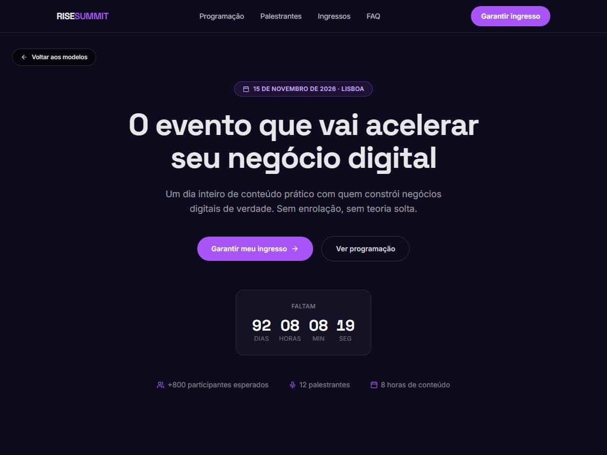 Prévia do modelo Rise Summit